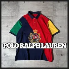 Polo Ralph Lauren】パッチワークストライプジャージシャツ - メルカリ