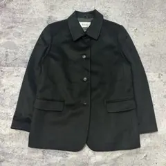 カシミヤ100% ジャケット コート 黒 フォーマル オフィスカジュアル 15号