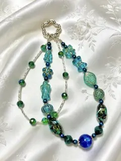 バロックビーズストラップ ハンドメイド