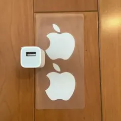 新品未使用　アップル 純正アダプターとシールの2点セット