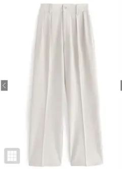 GRL センタープレスタックワイドパンツ［ai38］アイボリー XS