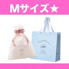 ジェラートピケ ジェラピケ ショッパー 紙袋＋ピンク巾着セット Mサイズ