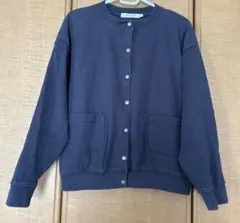 AMERICAN HOLIC ボタン付きカーディガン ダークネイビー　M