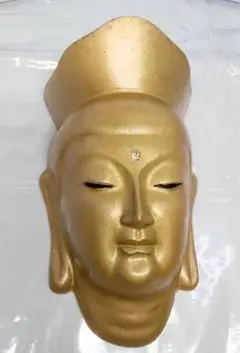 ○ 鉄製 仏面 ◇ 高橋敬典 ◇共箱 壁掛け インテリア オブジェ飾り面 佛