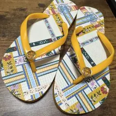 TORY BURCH ビーチサンダル 花柄 イエローのサムネイル