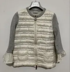 Moncler モンクレール　ダウンとのコンビの七分袖カーディガン