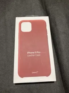 (M01)Apple iPhone 11 Pro Leather Case 赤