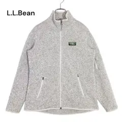 エルエルビーン フリースジャケット レディースS ジップアップ グレー