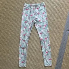 フラミンゴ柄　ラッシュガードレギンス