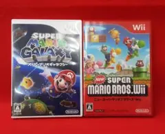Wii スーパーマリオギャラクシー＆ニュー•スーパーマリオブラザーズ　2本セット