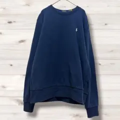 ポロラルフローレン　ネイビー トレーナー　シンプル　長袖　美品