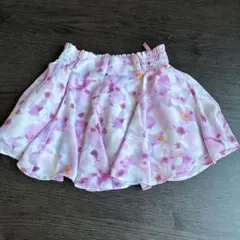 GU 女の子 スカート size110 花柄スカート ウエストゴム