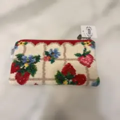 新品未使用　FEILER 花柄イチゴポーチ