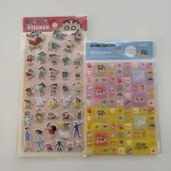 国内正規品新品未開封クレヨンしんちゃん タイルシールぷっくりステッカー2点セット