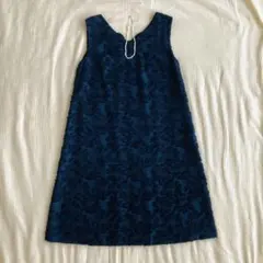 Bou Jeloud ノースリーブワンピース　ジャガード織　フラワー ジャンスカ