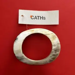 ●未使用●CATHsキャス●ニューウェーブホワイトバングル●水牛バンガル●