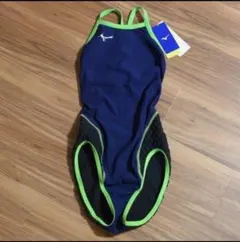 負荷トレ ミズノ 練習水着 M エクサースーツWD N2MA7776 紺黄緑