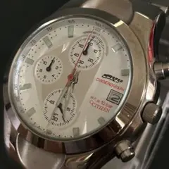 【稼働品】CITIZEN OXY シチズン オキシー クロノグラフ 白文字盤