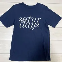 SATURDAYS Tシャツ S ネイビー