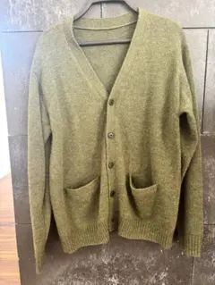 【無印良品】オリーブグリーン ボタン付きカーディガン Mサイズ