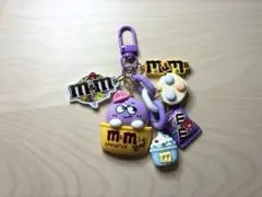 じゃらじゃらキーホルダー mチョコ パープル