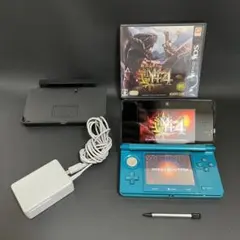 【極美品/充電機/ソフト付】Nintendo 3DS ブルー ニンテンドー3DS