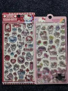 2枚セット☆。.:＊・゜キティーちゃん3Dシール☆。.:＊・゜海外正規品