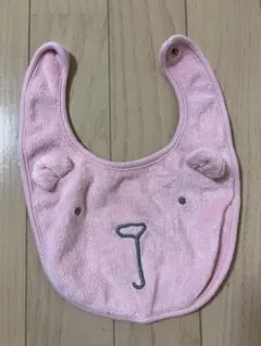 babyGap G FF BEAR BIB ピュアピンク