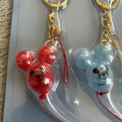 DISNEY ミッキーの風船型キーホルダー 5個セット