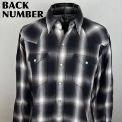 ★美品★ BACK NUMBER メンズ 長袖シャツ オンブレチェック