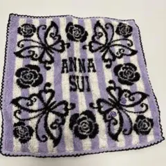 ANNA SUI 蝶とバラのタオルハンカチ　②