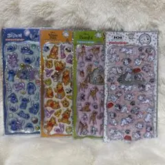 ク*マ様 ディズニー プチドロップステッカー 4種類セット