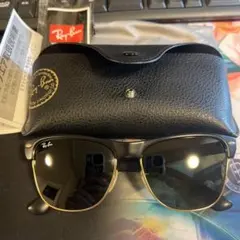 美品　Ray-Ban ブラック ゴールド サングラス　ケース、レンズ拭き付き