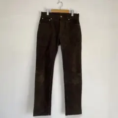 【GLOBAL WORK】コーデュロイ　パンツ　ブラウン【S】ストレッチ　細身
