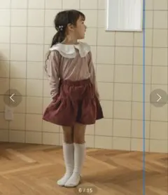 【新品未使用】pairmanon コーデュロイ フリルキュロットパンツ ピンク