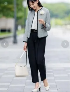 新品未使用GeeRA パンツスーツ 4点セット15号 大きいサイズ 卒業式 ママ