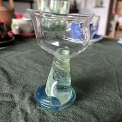 ガラス　作家もの　ワイングラス　ミニ