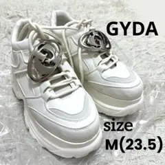 完売品　GYDA Mサイズ GD thick soledスニーカー　厚底　白のサムネイル