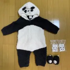 ジェラートピケ GELATOPIQUE パンダ ロンパース 靴下 セット