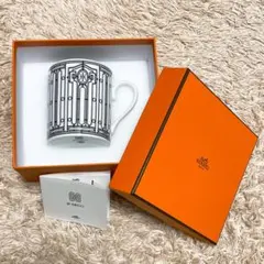 【新品未使用】HERMES H-DECO マグカップ ホワイト/ブラック