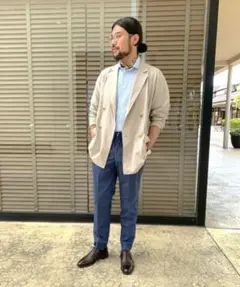 COOL BIZ BEAMS LIGHTS クール　鹿の子 ダブルジャケット