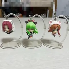コードギアス ストラップフィギュア　カレン、C.C.、シャーリー　3体セット