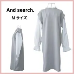 And search 長袖 ブラウス ロングワンピース グレー Mサイズ