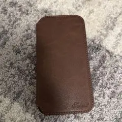 iPhone14promax用ブラウン手帳型ケース