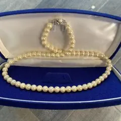 N3898 パール ネックレス SILVER刻印