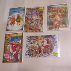 クリスマス ポストカード 5枚セット