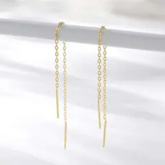 サージカルステンレス アメリカンピアス シンプル ゴールド