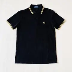 現行　M12 英国製　フレッドペリー　ポロシャツ　半袖　40 L 黒　金 FRED PERRY M12 ポロシャツ 黒金 サイズ40 - メルカリ