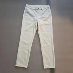 ユニクロ　ウルトラストレッチクロップドレギンスパンツ　M　黄