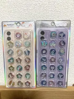 シマエナガ　おはじきシール2点セット